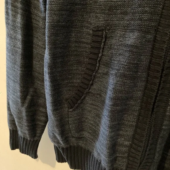 NWOT!! COTTON American Rag Men's Dark Blue Zip-Up Cardigan Sweater/ Jacket - Picture 4 of 4